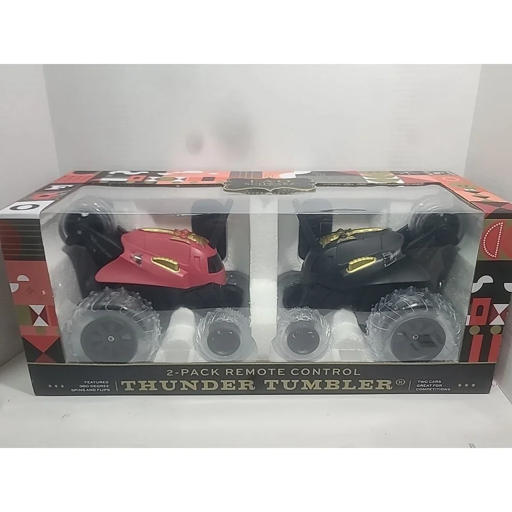 FAO SCHWARZ Thunder Tumbler  2-Pack Remote Control Cars Brand New Factory Sealed